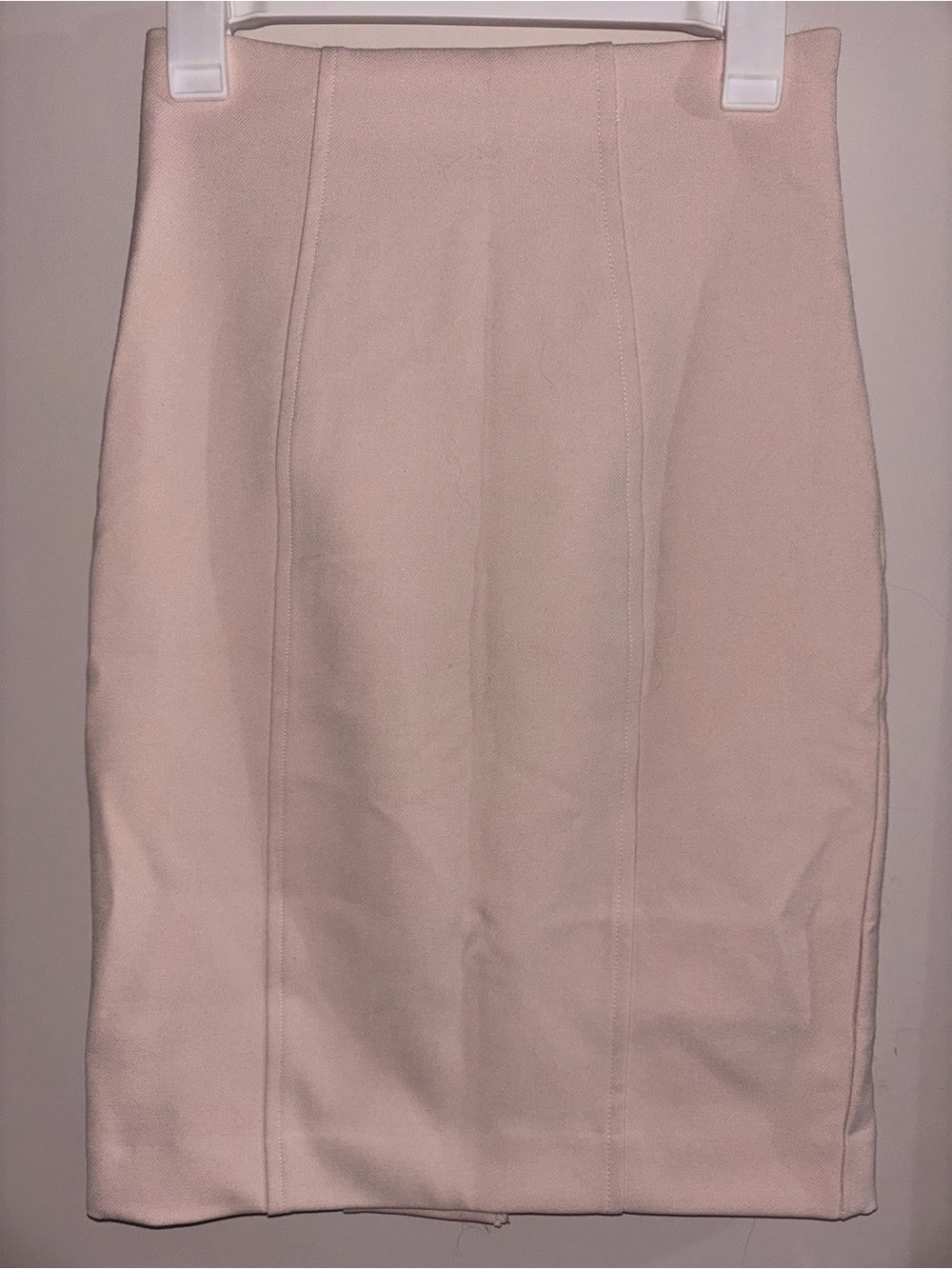 Express Soft Cream Pencil Skirt